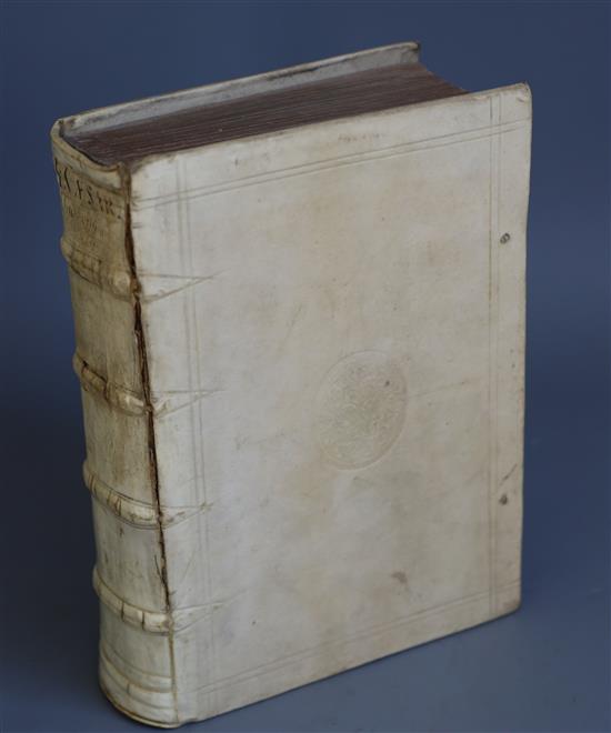 Caesar, Gaius Lulius - C.lulii Quae Exstant - qto, contemporary embossed vellum, with one double page